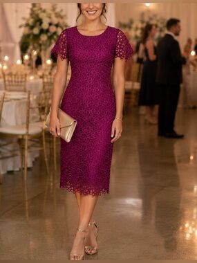 Mango Lace Midi dress